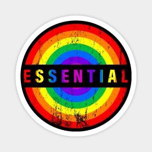 Essential Employee Rainbow Emblem Magnet